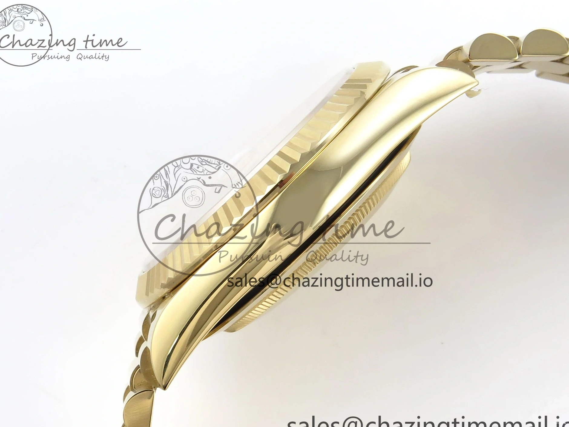 MiroTime 0325 Day Date 40 YG 228238 Noob 1:1 Best Edition Green Roman Dial on President Bracelet A2836 (Gain Weight) Youthful 796